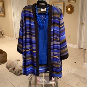 Boutique cardigan, necklace and tank L10